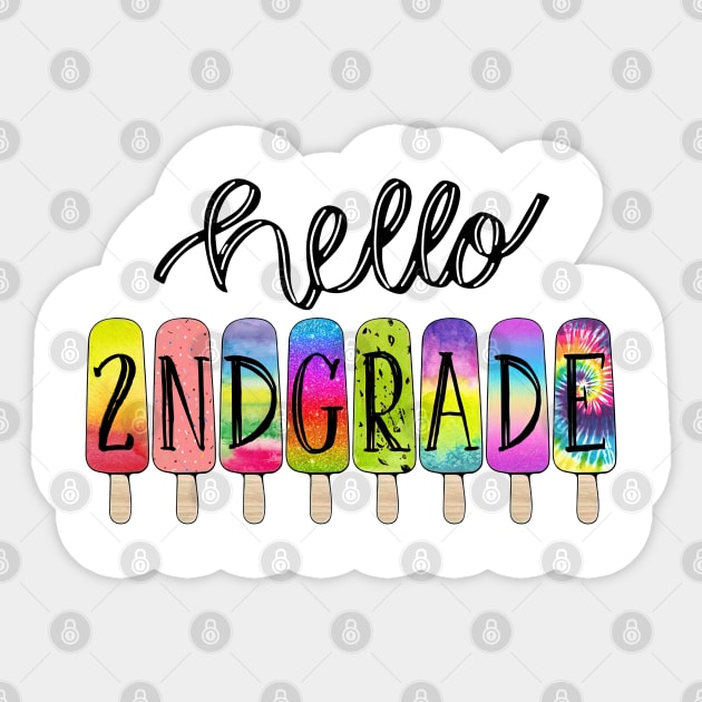 Back To School 1st Day At School Hello 2nd Grade Sticker by SuperMama1650